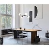 Urban Ambiance Luxury Minimalist Indoor Chandelier,  12''H x 16-1/2"W x 26-1/4''D,  Matte Black Finish, UHP4622 - 2 of 4