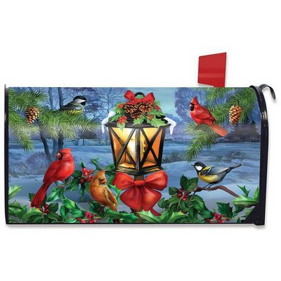 Lantern Glow Gathering Winter Christmas Mailbox Cover  - Standard Size - Briarwood Lane