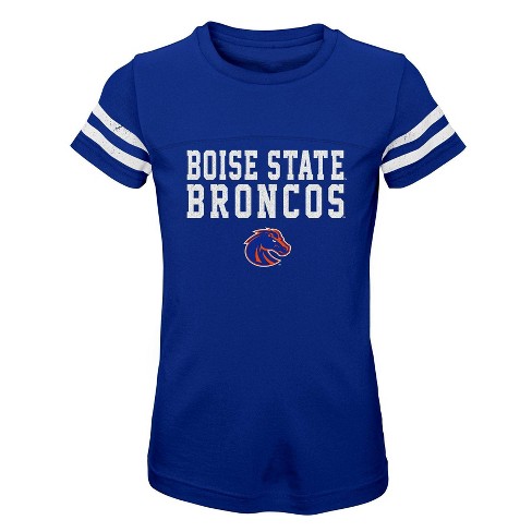 NCAA Boise State Broncos Girls' Striped T-Shirt - M