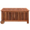 VidaXL Patio Storage Box 46"x20"x23" Wood - 3 of 4