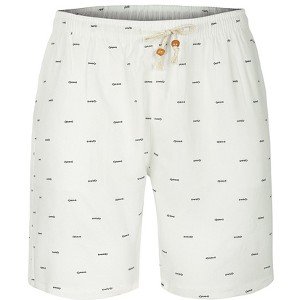 Lars Amadeus Men's Summer Swim Elastic Waistband Drawstring Pockets Patterned Beach Board Shorts - 1 of 4