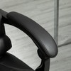 TiramisuBest High Back Ergonomic Office Chair, Black PU Leather, Retractable Footrest, Lumbar Support, 145¡ã Recline - 2 of 4