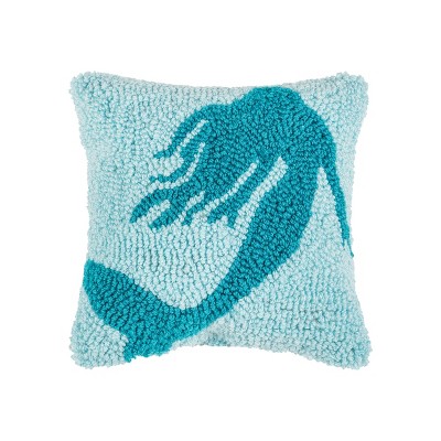 C&F Home 8" x 8" Mermaid Hooked Throw Pillow