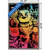 Trends International Five Nights at Freddy's - Rainbow Framed Wall Poster Prints Barnwood Framed Version 22.375" x 34" - 3 of 4