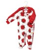 Hudson Baby Infant Girls Plush Sleep and Play, Poinsettia - 2 of 4