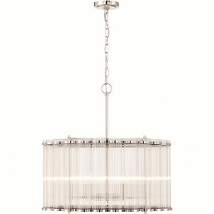 Eurofase Lighting Glasbury 6 - Light Chandelier in  Nickel - 1 of 4