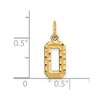 Black Bow Jewelry 14k Yellow Gold, Varsity Collection, Small D/C Pendant Number 0 - 4 of 4