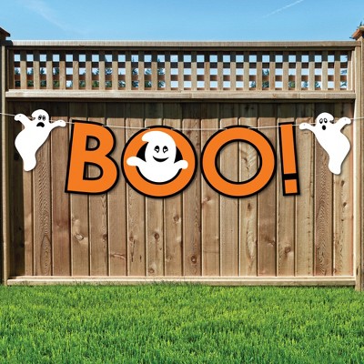 Big Dot of Happiness Spooky Ghost - Halloween Party Decorations - Boo - Outdoor Letter Banner