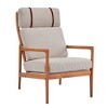 Boucle Upholstered Mid-Century Modern Accent Armchair with Solid Wood Frame, High Back and Ergonomic Cushions - 4 of 4
