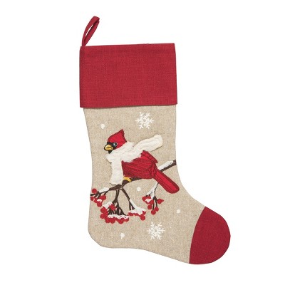 C&F Home Cozy Cardinal Stocking