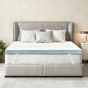 Dyonery 3-Inch Firm Memory Foam Mattress Topper , CertiPUR-US Certified, High-Density Bed Topper Pad, Back Pain Relief, Cooling Support - 1 of 4