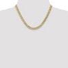Black Bow Jewelry Men's 7mm 10k Yellow Gold Hollow Curb Link Chain Necklace - 2 of 4