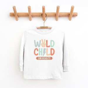 The Juniper Shop Wild Child Peace Toddler Long Sleeve Tee - 1 of 3