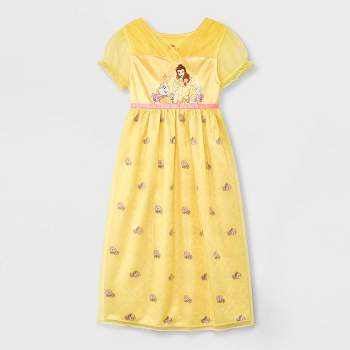 Toddler Girls' Disney Princess Belle Fantasy NightGown - Yellow 4T