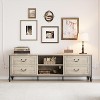 70 Inch Mid-Century Modern TV Stand with Storage, Entertainment Center Featuring Metal Roman Columns and Drawer, TV Console Table for Living Room - 3 of 4