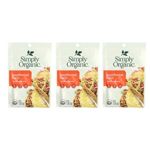 Simply Organic Southwest Taco Seasoning Mix, 3 Packets, 1.13 oz (32 g) Each - 1 of 2