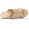 Allegra K Women's Open Toe Padded Insole Slip-on Platform Espadrille Sandals - 4 of 4