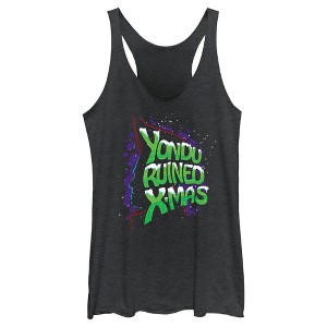 Women's Guardians of the Galaxy Holiday Special Yondu Ruined X-Mas Racerback Tank Top - 1 of 4