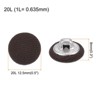 Unique Bargains Metal Shank Round Cloth Covered DIY Sewing Buttons 20 Pcs - 2 of 4