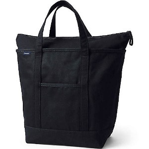 Lands' End Zip Top Canvas Tote Bag - 1 of 4