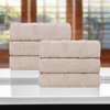 Ribbed Cotton Highly Absorbent Medium Weight Bath Towels, Set of 3 by Blue Nile Mills - 2 of 4