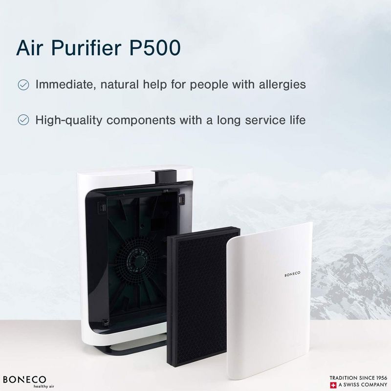 BONECO Air Purifier with HEPA, Remote Control, Fast Air Purification, and Automatic Operation Function for Home Air Purifier Parts and Accessories, 5 of 7