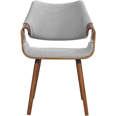 Westin Mid-Century Gray Fabric Dining Chair with Beech Wood Legs