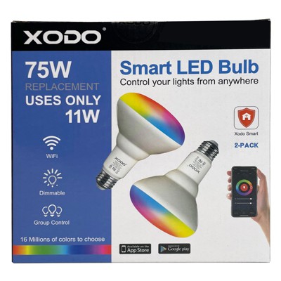 Multi-Color Dimmable LED Smart Bulbs with Voice Control