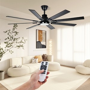 Modern 72 Inch Ceiling Fan with Light – 8 Plywood Blades