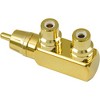 American Recorder Technologies RCA Male to 2 RCA Female Right Angle Adapter - 2 of 2