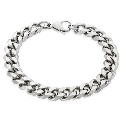 8.5 in Mens Sterling Silver Link Bracelet (11mm)