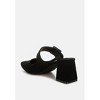 Amapola Buckle Strap Detail Microfiber Mules - 3 of 4