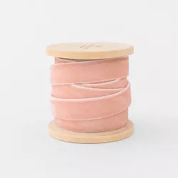 5/8" Velvet Fabric Ribbon Rose 15ft - Sugar Paper™ + Target