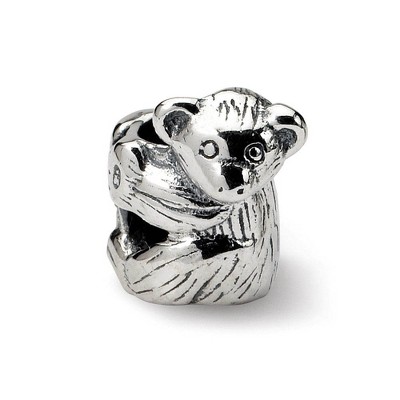 Black Bow Jewelry Sterling Silver Baby Bear Bead Charm