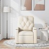 vidaXL Cream Fabric 6-Point Massage Recliner Chair for Living Room, Adjustable Back & Footrest - 3 of 4