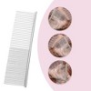 Unique Bargains Pet Grooming Comb for Cat Dogs 7.48"x1.97" Silver Tone 1 Pc - 2 of 4