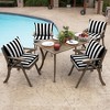 Arden 24"x17" Outdoor Dining Chair Cushion Set - 4 of 4