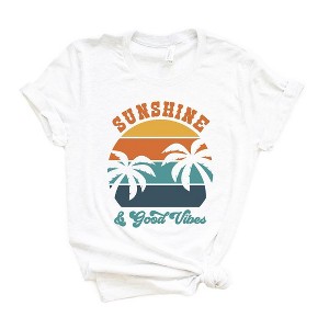 Simply Sage Market Women's Sunshine and Good Vibes Short Sleeve Graphic Tee - 1 of 3