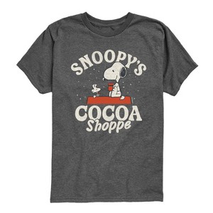 Boys' - Peanuts - Snoopys Cocoa Shoppe Short Sleeve Graphic T-Shirt - 1 of 4