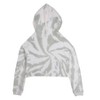 Nfl Chicago Bears Girls' Gray Tie-dye Crop Hooded Sweatshirt : Target