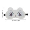 Unique Bargains Soft Cartoon Sleep Mask Blue Eyes White 1 Pc - image 4 of 4