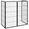 VidaXL Dog Playpen 4 Panels Black 19.7 in.x39.4 in. Powder-coated Steel - 3 of 4