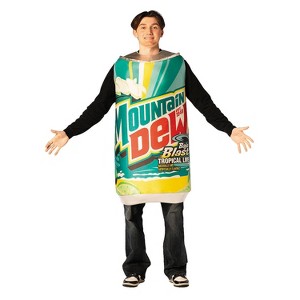 Mountain Dew Adult General Sizing Baja Blast Tropical Lime Can Halloween Costume Tunic - Green One Size Fits Most - 1 of 2