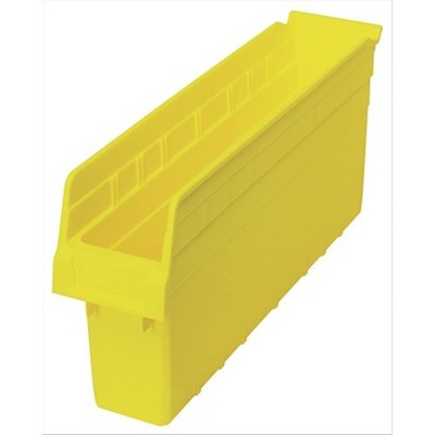 Quantum Storage Systems Economy Shelf Bin, Nesting, 17-7/8"W X 4-1/8"D X 4"H, (7) Divider Slots, Rear Hanglock,