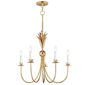 Maxim Lighting Paloma 5 - Light Chandelier in  Gold Leaf - 1 of 4