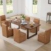 Spruce&Spring Upholstered Dining Chairs with Casters Set of 2 - 3 of 4