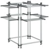vidaXL Laundry Drying Rack 42.1"x42.1"x47.2" Aluminum - 2 of 4