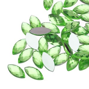 Unique Bargains Acrylic Flat Back DIY Decor Jewelry Horse Eye Gems 50 Pcs - 1 of 4