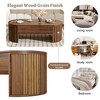 NicBex Natural Oval Lift-Top Coffee Table with Large Hidden Storage & Fluted Sides,Wooden Tea table Center Table for Living Room,Study - 2 of 4