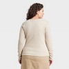Women's Long Sleeve Rib Scoop Neck T-Shirt - Universal Thread™ - 2 of 3